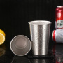 Custom Logo 350ml 500ml Single Wall Stainless Steel Beer Mugs Portable Coffee Drinking Cups Promotional Gift Camping Mug