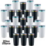 RTS USA Warehouse Stocked 25pcs/ctn 20oz Powder Coated Car Mug rainbow Underneath Stainless Steel for Laser 2 Colors Mixed