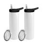 US Warehouse Customization logo 20oz Straight Sublimation Double Walled Stainless Steel Tumbler with Black Screw Lid 25pcs/ctn