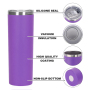Custom logo Powder Coated Regular Stainless Steel Tumbler Powder Coated Double Wall Coffee 20 oz Travel Skinny Mugs Tumblers