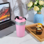 16oz Travel Mug Insulated Coffee Cup Stainless Steel Vacuum Mug Reusable Double Walled Tumbler with 2in1 Lids