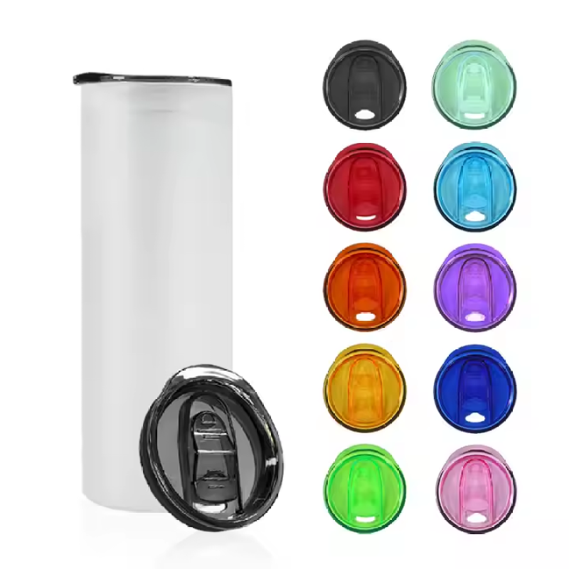 20oz Replacement Lids Mixed Color Sublimation Blanks Tumbler Colorful Lids Stocked Replacement Tumbler Lids Novelty Gift