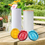 20oz Replacement Lids Mixed Color Sublimation Blanks Tumbler Colorful Lids Stocked Replacement Tumbler Lids Novelty Gift