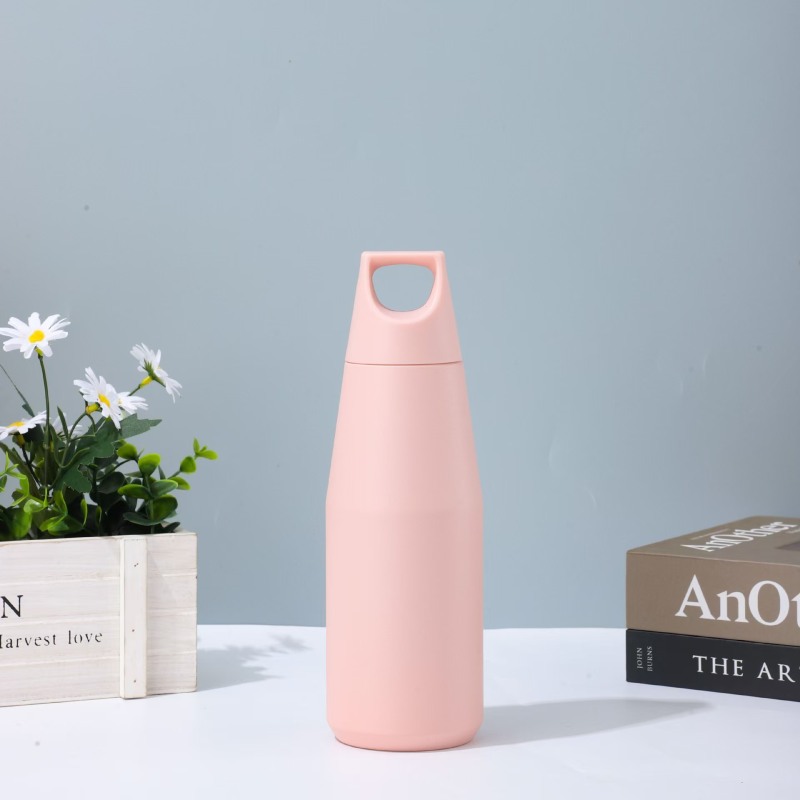 Custom  580ml 1080ml  Colors Double Wall Stainless Steel American-style Conical Stainless Steel Flask Sport Water Bottle