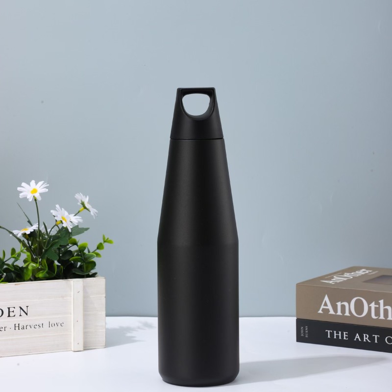 Custom  580ml 1080ml  Colors Double Wall Stainless Steel American-style Conical Stainless Steel Flask Sport Water Bottle