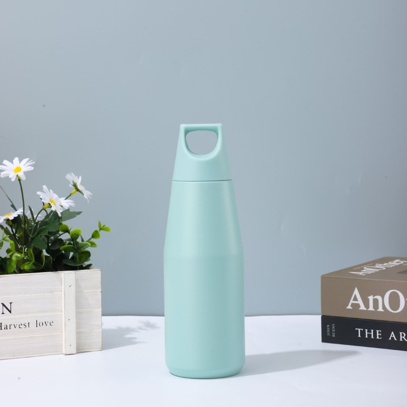 Custom  580ml 1080ml  Colors Double Wall Stainless Steel American-style Conical Stainless Steel Flask Sport Water Bottle