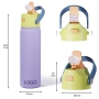 Custom Logo 304 Stainless Steel Insulated Sports Water Bottle Tumbler With Straw Dual-use Lid Drink Flask Design for Gym 22oz