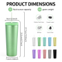 Custom 750ml Portable Double Wall Vacuum Flask Cup Stainless Steel Insulated Travel Coffee Thermoses Tumbler With Handle