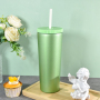 Custom 750ml Portable Double Wall Vacuum Flask Cup Stainless Steel Insulated Travel Coffee Thermoses Tumbler With Handle
