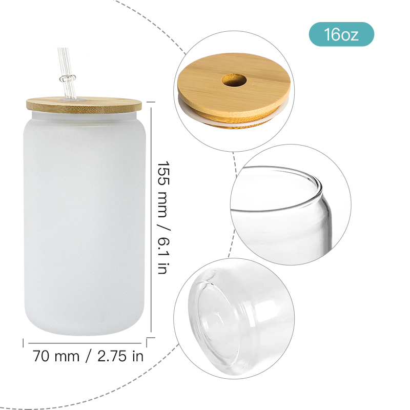 Sublimation Blanks Glass 16oz Beer Can Glass Sublimation Blank Usa Warehouse