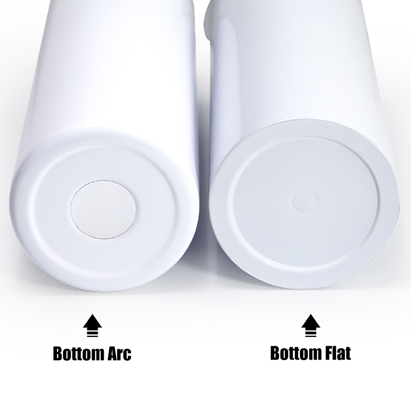 RTS US Warehouse 50PCS/CTN White Sublimation Blanks Stainless Steel Tumbler Straight 20oz Skinny Tumbler With Straw and Lids