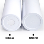 RTS US Warehouse 50PCS/CTN White Sublimation Blanks Stainless Steel Tumbler Straight 20oz Skinny Tumbler With Straw and Lids