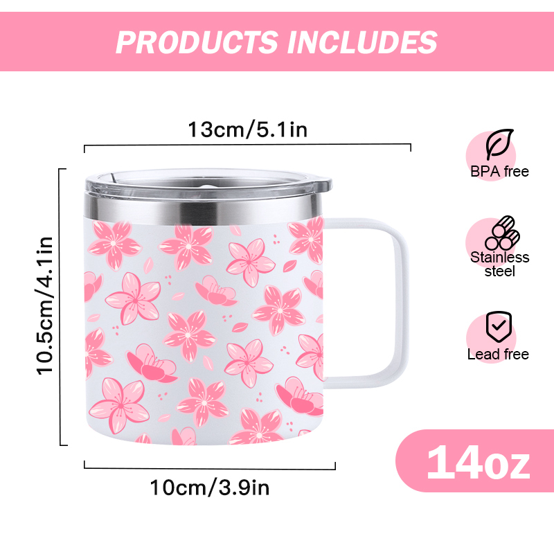 Factory Wholesale 14 oz Coffee Mug Thermostatic Cup Vaccum Flask Insulated Tea Coffee Mug for Mothers Day Valentine Wedding