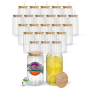 US Warehouse RTS 50pcs/ctn 16oz Glass Can clear Sublimation Glass Tumler Mugs with Bamboo Lid and Plastic Straw