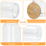 US Warehouse RTS 50pcs/ctn 16oz Glass Can clear Sublimation Glass Tumler Mugs with Bamboo Lid and Plastic Straw