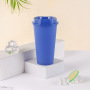 16 oz Reusable Coffee Cups with Lids  Frosted Plastic Tumblers Cup for Hot Drink and Cold Drinks Travel Mugs