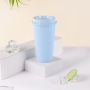 16 oz Reusable Coffee Cups with Lids  Frosted Plastic Tumblers Cup for Hot Drink and Cold Drinks Travel Mugs