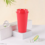 16 oz Reusable Coffee Cups with Lids  Frosted Plastic Tumblers Cup for Hot Drink and Cold Drinks Travel Mugs