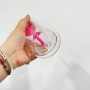 RTS US Warehouse 16oz Glass Snow Globe Pre-Drilled Blank 12oz Inner Double Wall Beer Glass Can with Color Plastic Straw Lid Hole