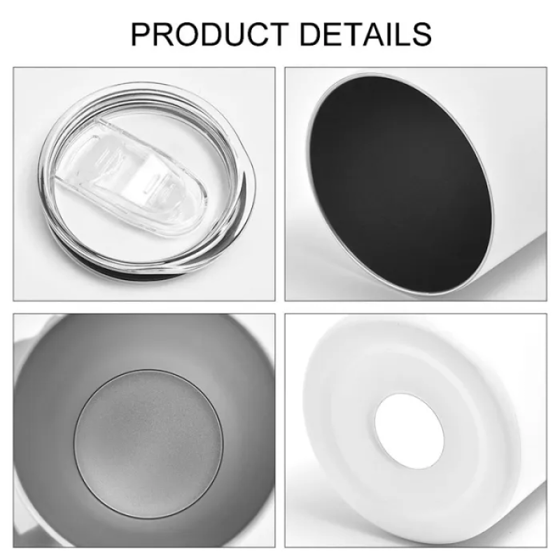 USA Warehouse Stock 20oz Sublimation Blanks White Tumbler Straight Skinny Stainless Steel Tumbler with Straw Rubber Bottom 25pcs