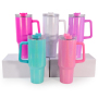 USA China Warehouse Stocked 40oz Sublimation Rainbow Shimmer Tumbler With Handle