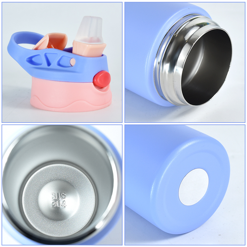12oz Stainless Steel Kids Water Bottle With Straw Child Children Bpa Free Kids Drink School Cute Water Bottle for Kids School
