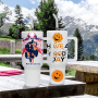 USA CN Warehouse 40oz Mug H3.0 Sublimation White 40oz Double Wall Stainless Steel Travel Handle Tumbler With Straw Metal Brush