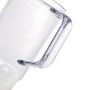 Custom 40oz Clear Plastic Tumbler 1200ml Travel Mugs Single Wall Bottle Color AS Mug BPA Free Cup with Handle Straw Screw on Lid
