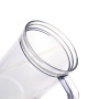 Custom 40oz Clear Plastic Tumbler 1200ml Travel Mugs Single Wall Bottle Color AS Mug BPA Free Cup with Handle Straw Screw on Lid