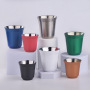 80ml/160ml Stainless Steel Sustainable Colorful Shot Glass Double Wall Mug Vacuum Insulated Coffee Cup for Coffee