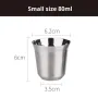 80ml/160ml Stainless Steel Sustainable Colorful Shot Glass Double Wall Mug Vacuum Insulated Coffee Cup for Coffee