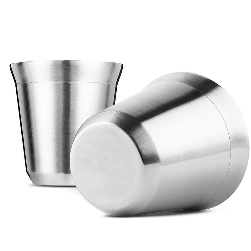 80ml/160ml Stainless Steel Sustainable Colorful Shot Glass Double Wall Mug Vacuum Insulated Coffee Cup for Coffee
