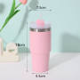 Custom Logo Double-Layer Vacuum Insulated Stainless Steel 14oz Sport Car Tumbler Eco-Friendly Personalized Water Bottle