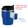 Small Pack RTS 4PCS/CTN US Warehouse 6oz Powder Coated White Coffee Mugs Mini Travel Cups Inside with Enamel Coating