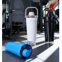 Custom 500ml Stainless Steel Insulated Shaker Water Bottle Outdoor Portable Sports Keeps Drink Cold and Hot with Storage Bottom