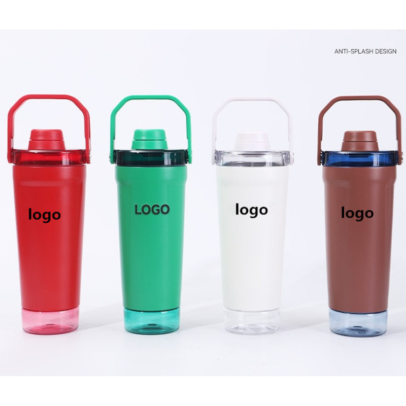 Custom 500ml Stainless Steel Insulated Shaker Water Bottle Outdoor Portable Sports Keeps Drink Cold and Hot with Storage Bottom