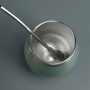 Double Wall Metal Cup Factory Stainless Steel Vacuum Metal Straw Hot Mate Set Tea Cup Tumbler 280ml Argentine Yerba Mate Cup