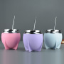 Double Wall Metal Cup Factory Stainless Steel Vacuum Metal Straw Hot Mate Set Tea Cup Tumbler 280ml Argentine Yerba Mate Cup
