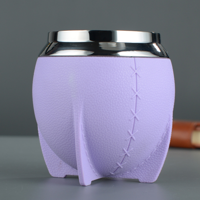 Double Wall Metal Cup Factory Stainless Steel Vacuum Metal Straw Hot Mate Set Tea Cup Tumbler 280ml Argentine Yerba Mate Cup