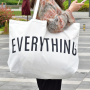 RTS US 10pcs/ctn DIY EVERYTHING Canvas Tote Bag - Extra Large Shopping Beach Totes Bags Reusable Big Grocery Bag