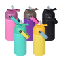 Double Wall 304 Stainless Steel BPA Free 12oz Kid Water Bottle for School with Straw Lid Flask for Back to School