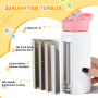 Sublimatie Cups 14oz Termos Para Water Tumbler Termos De Sublimacin Sippy Cups Voor Peuters Sublimatie