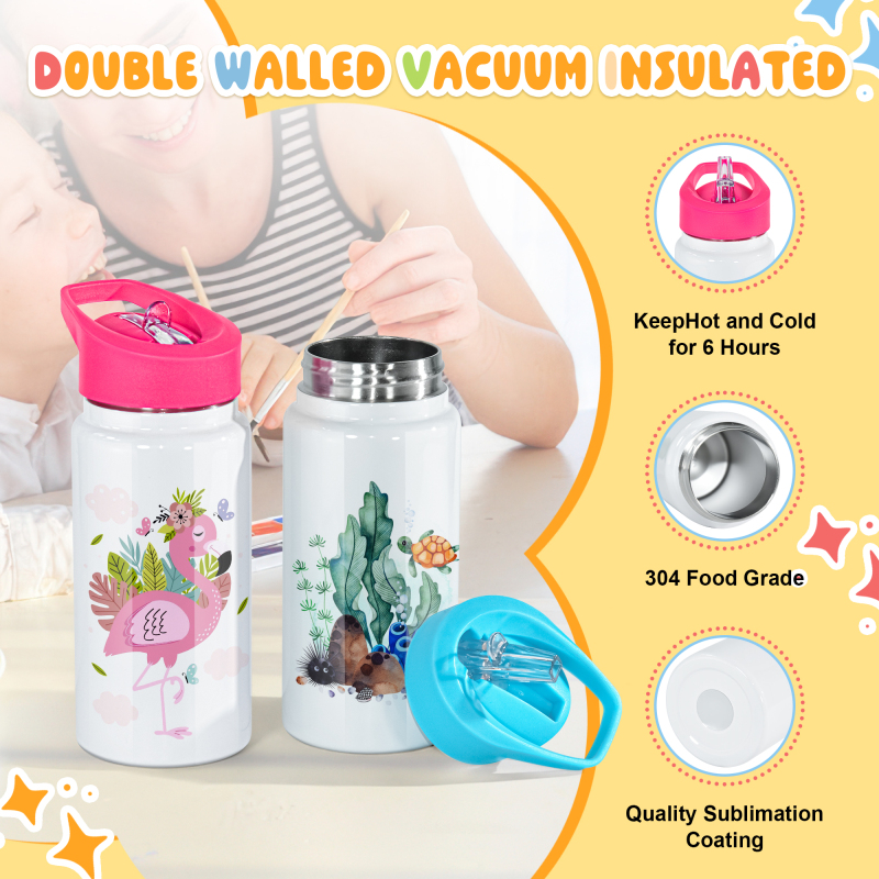 Sublimatie Cups 14oz Termos Para Water Tumbler Termos De Sublimacin Sippy Cups Voor Peuters Sublimatie