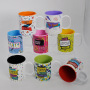 DSY 11oz Food Grade Sublimation Plastic Mug with Inner Color High Quality Plastic Mug with Handle