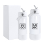 Customize Sublimation 18oz 32oz Stainless Steel Sports Water Bottle Double Wall Insulated Vacuum with Straw Silicone Bottom