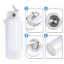 Customize Sublimation 18oz 32oz Stainless Steel Sports Water Bottle Double Wall Insulated Vacuum with Straw Silicone Bottom
