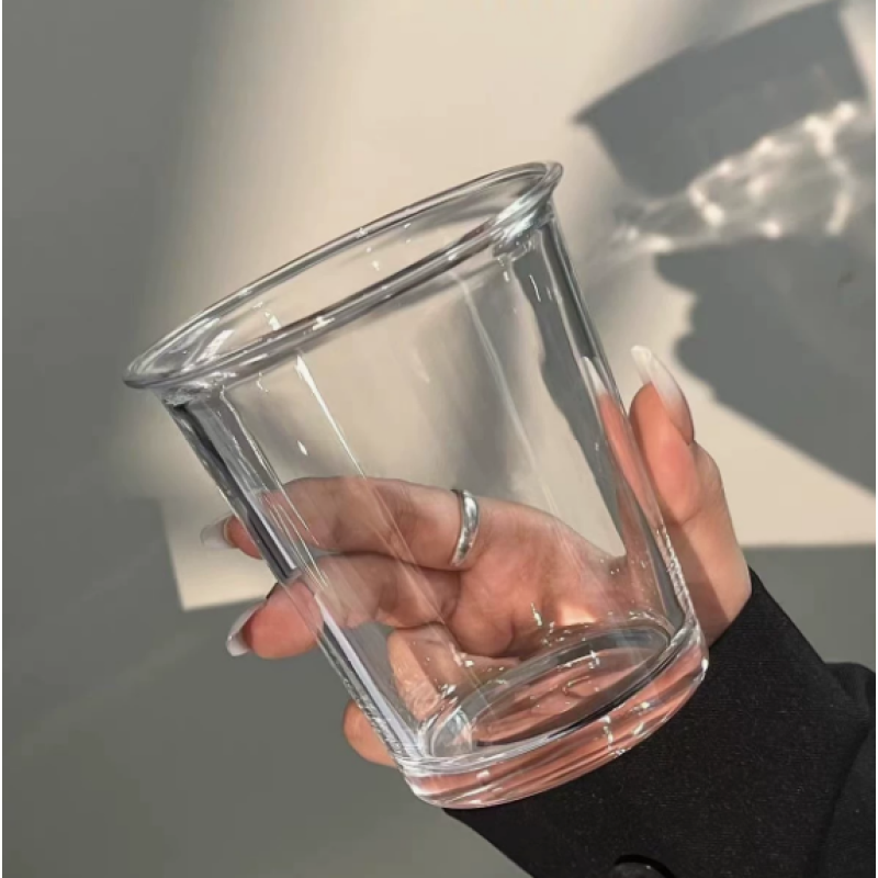 12oz Drinking Glass Custom Cup Coffee Glass Mug Milk Cup Beer Glasses Water Bottle Souvenir Gift Printed logo Glass Bottles