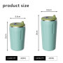 Custom Model 12oz 17oz Unique Locking Sliding Lid Coffee Cup 100% Leak Proof New 304 Stainless Steel Vacuum Insulated Water Cup