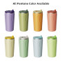 Custom Model 12oz 17oz Unique Locking Sliding Lid Coffee Cup 100% Leak Proof New 304 Stainless Steel Vacuum Insulated Water Cup