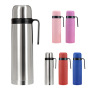 Customized Stainless Steel Thermoses Bottle for Yerba Mate Football Sports Fitness Double Wall Vacuum Thermal Dual-Use Lid